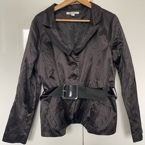 Katherine Barclay tailored blazer jacket with belt size 16